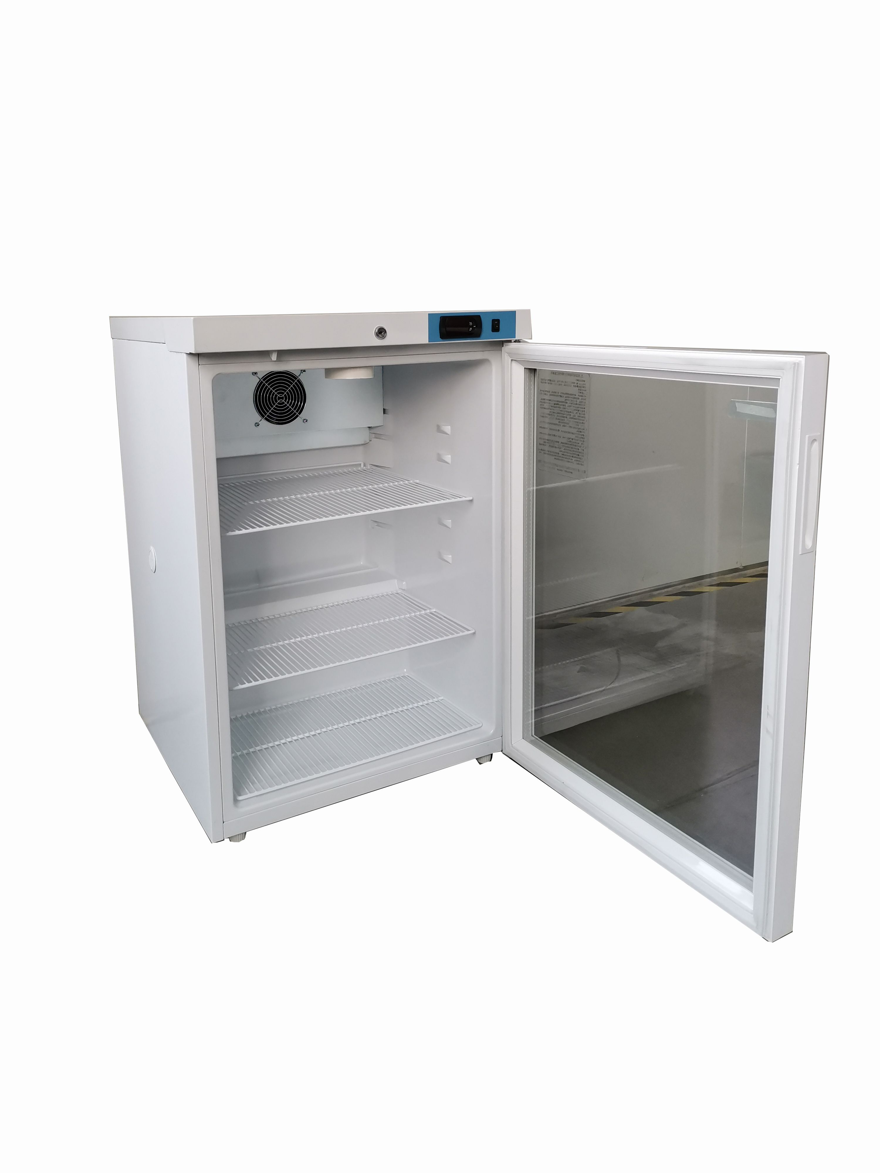 YC-200 2-8℃ 100L Glass Door China Pharmacy Refrigerator